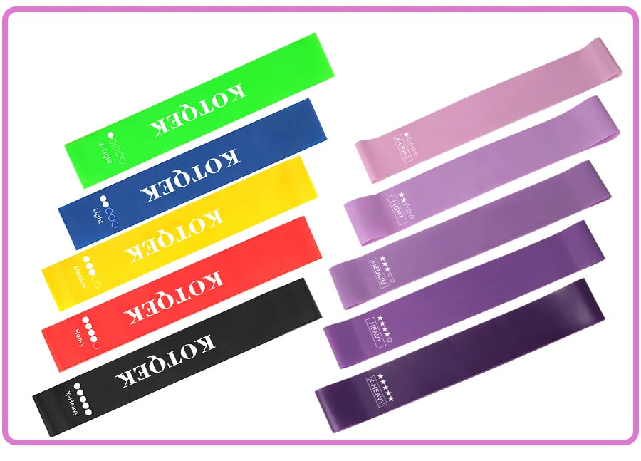 Home training yoga sport resistance bands Fitness Elastic Resistance Bands Stretching Pilates Crossfit Workout Gym Equipment