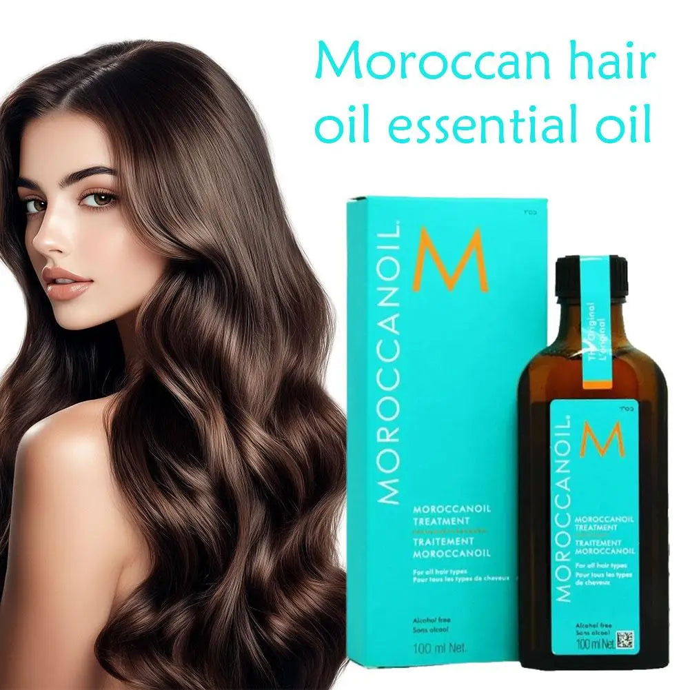 Hair care essential oil prevents frizz, softens and smoothes hair, repairs hair follicles, nourishes and repairs dry hair