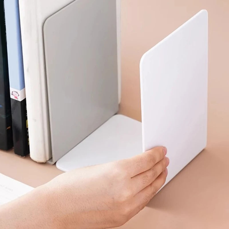 Desktop Organizer L-shaped Desk Bookends Durable Display Book Stand Simple INS Book Support Rack Minimalism