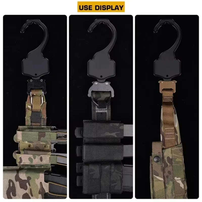 Tactical Hiking Hanging Belt Hook Camping Equipment Multitool Hunting Sports Travel Supplies Shooting Accessories Outdoor Tools