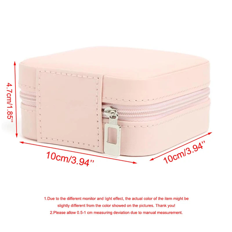 Personalized Jewelry Boxes Travel Jewelry Case Custom Initial with Name Birthday / Holiday Bridesmaid Mother's Day Gifts for Her