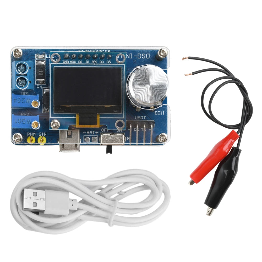 Digital Oscilloscope Electronic Kit 0.96 Inch STC Microcontroller Electronic DIY Loose Parts DC 5V