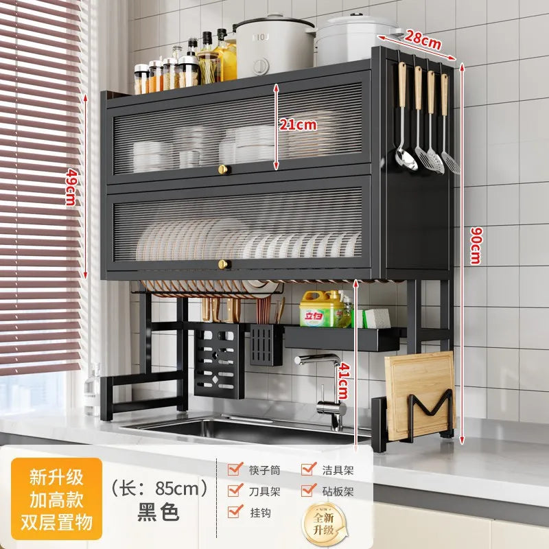 Kitchen Drain Rack Dish  Plate Sink Storage Dishwasher Shelf Tableware Storage Rack