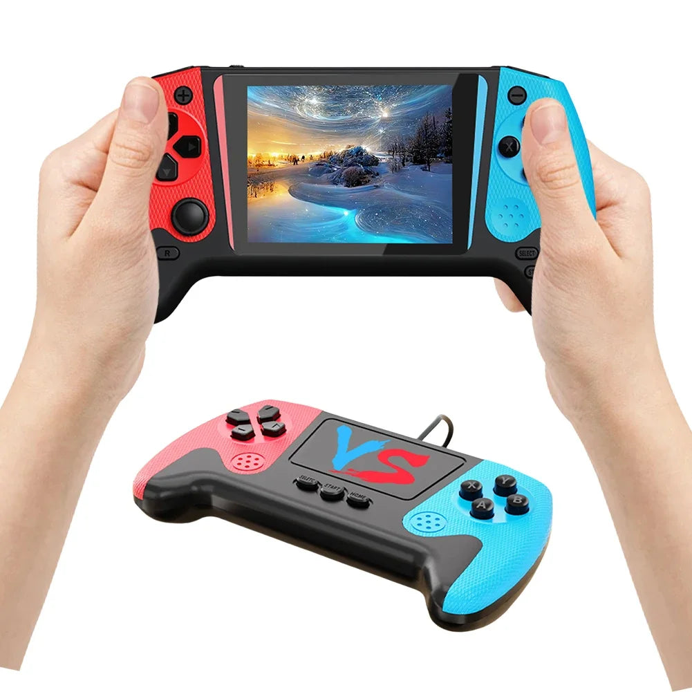 Gaming Console 3.5inch LCD Screen Built-in 500 Games Nostalgic Game Console TV Connect Video Game Console 1200mAh for 2 Players
