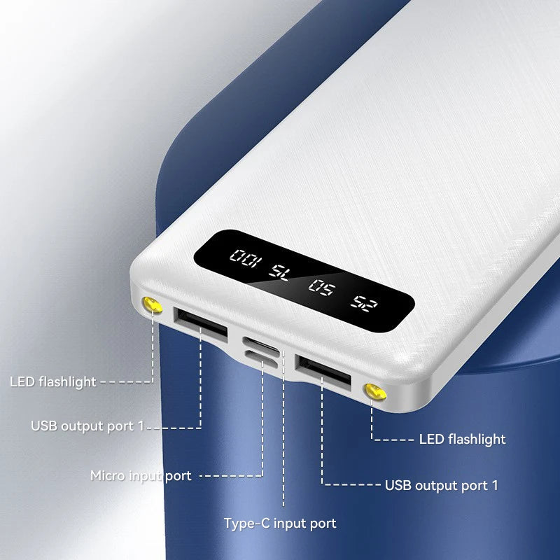 200000mAh Power Bank 120W Super Fast Charge Large Capacity Portable External Battery With LED Digital Display For Phones 2025