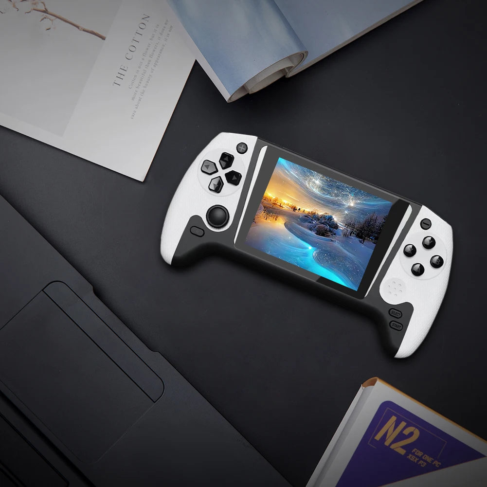 Gaming Console 3.5inch LCD Screen TV Connect Nostalgic Game Console 1200mAh Video Game Console for Kids Adults for Single Player