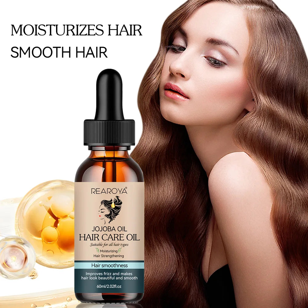 Hair Care Essential Oil Supports Hair Health Growth Repairs Improves Dry Hair Quality Moisturizing Nourish Soft Smooth Hair Care