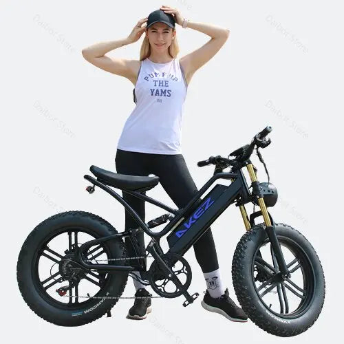 20 Inch Mountain electric bicycle For Mens Fat Tire Aluminium Alloy eBike 750W 48V Beach Snow eBikes For Adults Max Speed 45