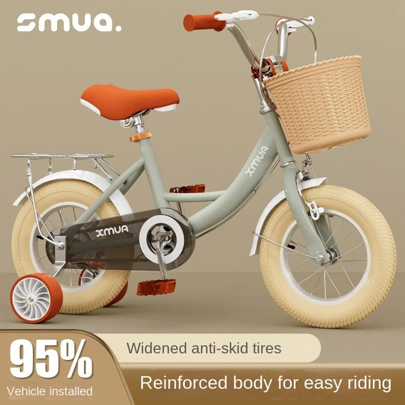 children's bicycle, 2-3-5-6-7-9 years old boys and girls buggy early education, double brake, safe, stable and light, new