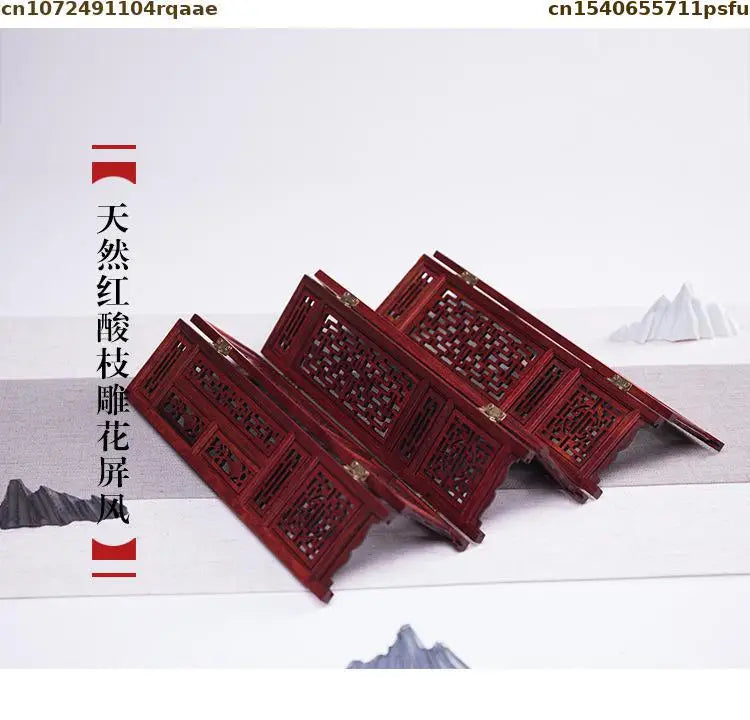 Mini Furniture Models Miniature Antique Rosewood Ornaments Chinese Handicrafts Doll Houses Photographed Scene Props