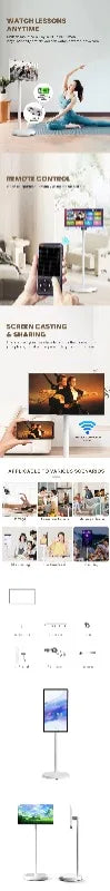 24 Portable TV, Customizable Screen, Wireless Projection Screen, Smart Screen, Fitness,Entertainment Friend Machine Live Stream
