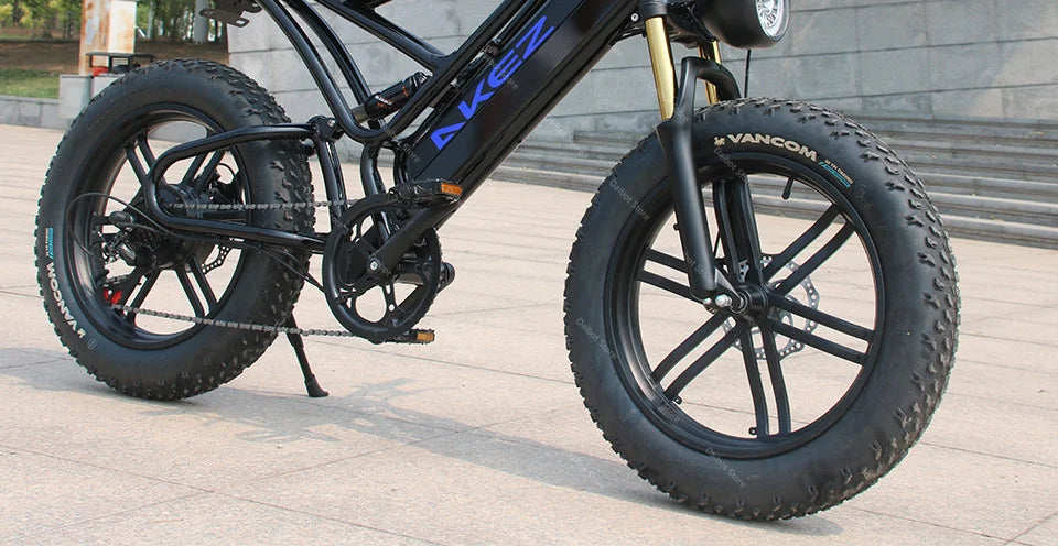 20 Inch Mountain electric bicycle For Mens Fat Tire Aluminium Alloy eBike 750W 48V Beach Snow eBikes For Adults Max Speed 45