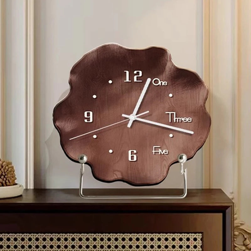 Desktop Clock Modern Bedroom Living Room Silent Table Clock Nordic Interior Luxury Unique Office Desk Clocks Home Decoration
