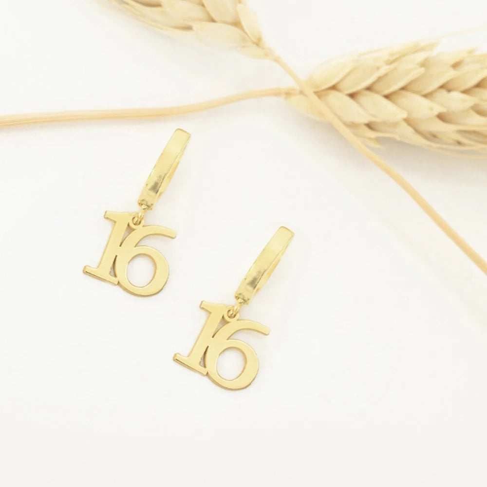 Personalized Gift Jewelry - Digital Jewelry - Customized Earrings - Initial Gift Earrings for Mom and Girlfriend