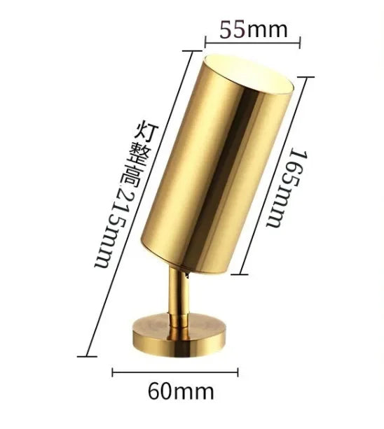 Lighting for Living Room Modern Simple Led Spotlight Gold Track Spotlight Brass Cloakroom  Room Background Wall Ceiling Light