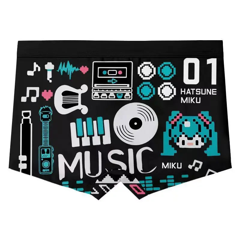 Hatsune Miku Princess Miku anime peripherals two-dimensional boys' panties individuality quick-drying safety pants loose boxers