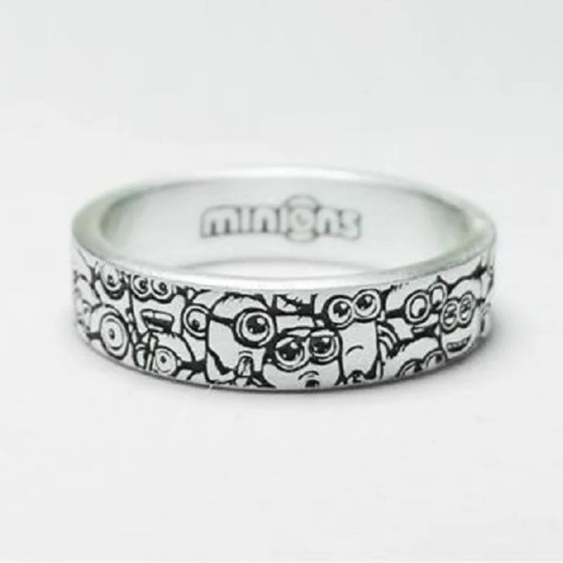 BeastKingdom Minions Despicable Me Cartoon Peripheral Rings High-value Couples Personality Creative Rings Exquisite Holiday Gift