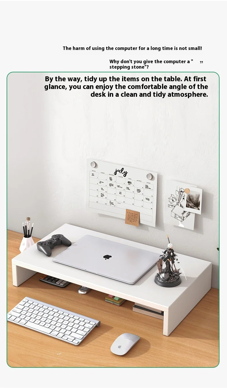 Laptop height stand, desktop monitor, screen stand, base, office desktop storage rack, storage workstation