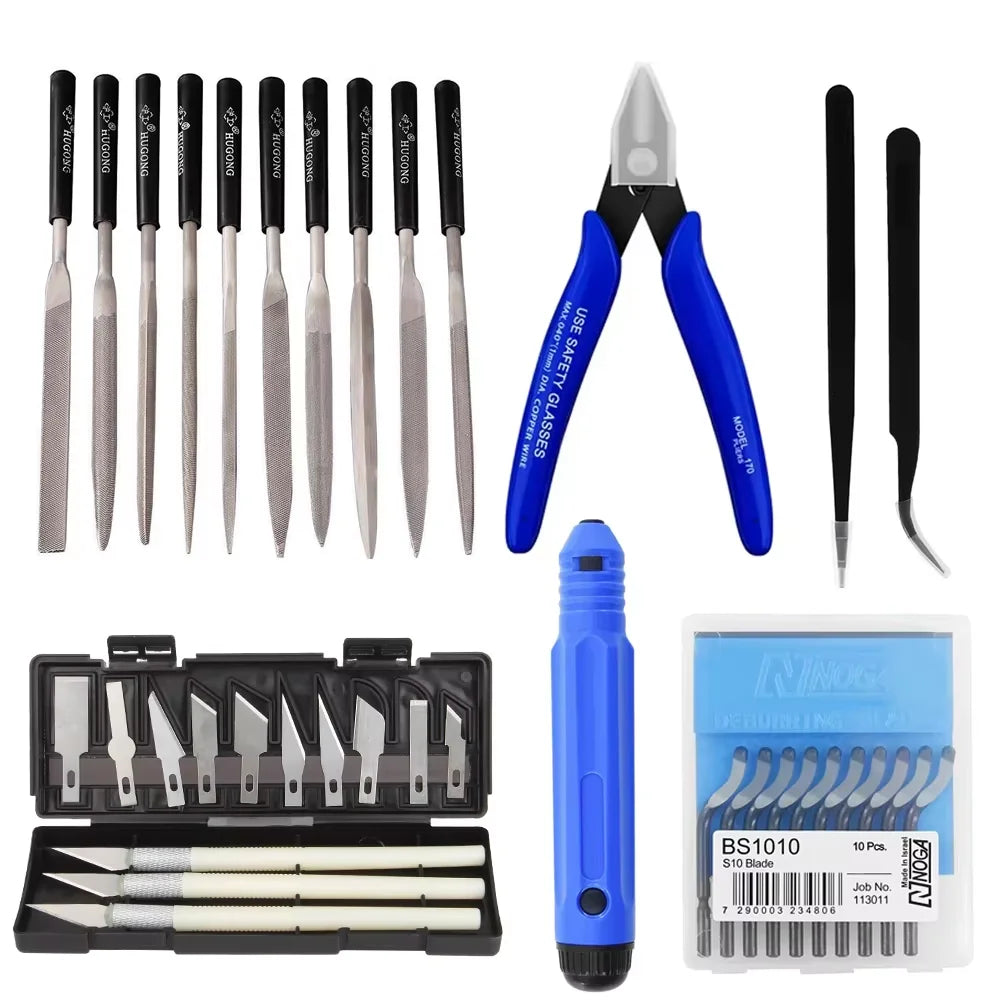 Multiple models 3D Printer Tool Kit Trimming Knife Scraper Cleaning Needle Tweezers Pliers Deburring Kit DIY 3D Printing Tools