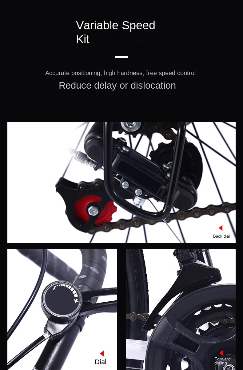 Bicycle Free Shiping Aro 29 Road Bike Bicicleta Uomo Bmx Bikes Road Bike V Brake/Disc Brake Spring Fork (Low Gear Non-damping)