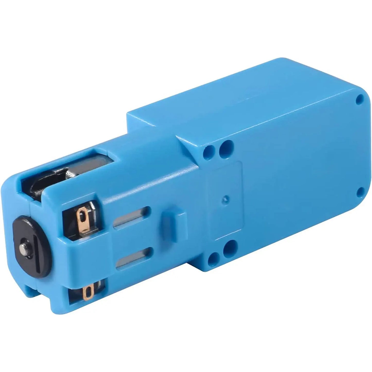 DC 3V-6V 1:90 Metal Gear Motor All Metal/Half Metal Single Axis Gear Motor Robot Intelligent Vehicle Speed Reducer TT Motor Blue