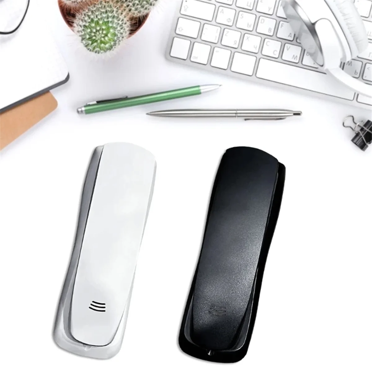 Wall Phone, Wired Phone, Landline Phone, Home Phone, Small Extension, Small Hang-Up Extension, Hotel Home Office Black
