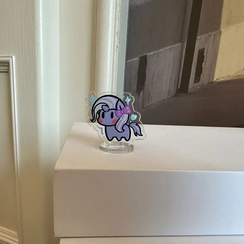Creative My Little Pony Cartoon Animation Peripheral Mini Stand Kawaii Children's Toy Desktop Decoration Festival Gift Wholesale