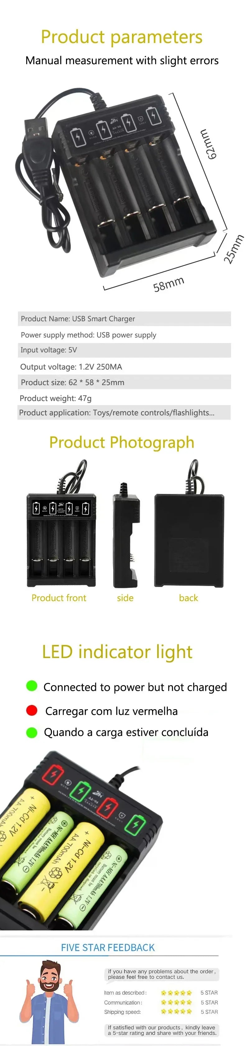 Original Rechargeable Battery 1.5V AA9800mAh+AAA8800mAh+Charger for Computer Clock Radio Video Game Digital Camera AA AAAbattery