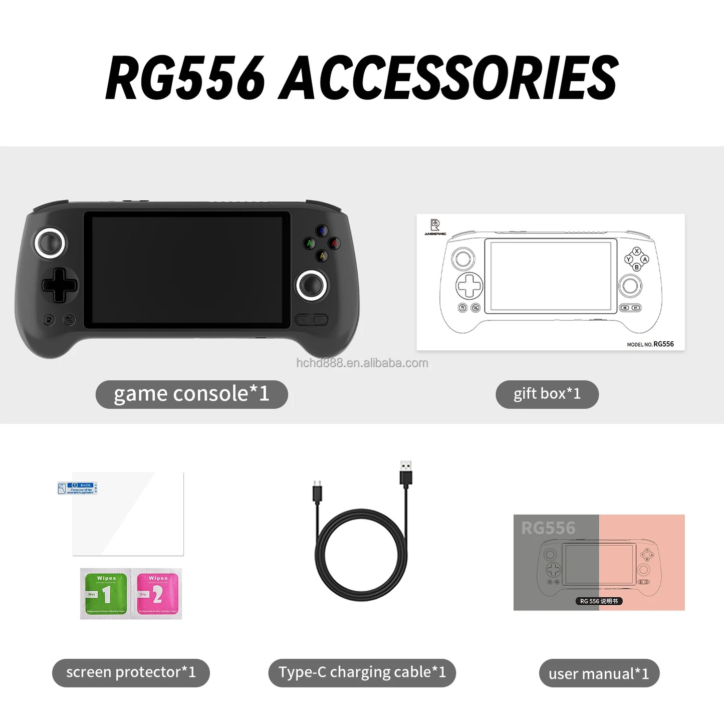 Portable Gaming Consoles Android 13 AMOLED Touch Screen Hall Effect Joysticks Handheld Game Player 5G Wifi BT5.0