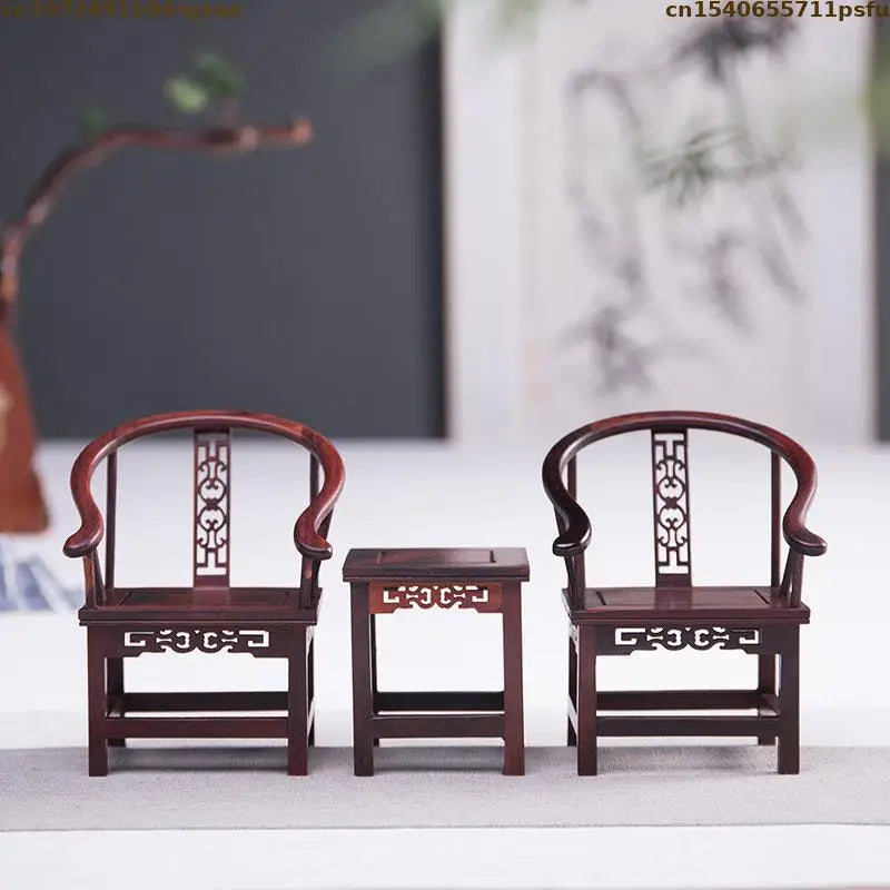 Mini Furniture Models Miniature Antique Rosewood Ornaments Chinese Handicrafts Doll Houses Photographed Scene Props