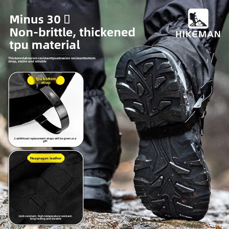 HIKEMAN Outdoor Leg Gaiters for Hiking Skiing Snow Sand Protection Durable Unisex Trekking Camping Gear