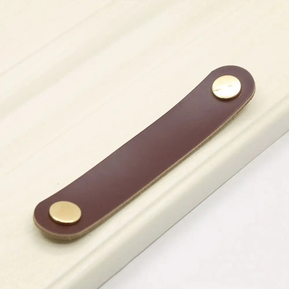 Children's Furniture Environmentally Kitchen Wardrobe Cabinet Hardware Leather Handle Door Pulls Furniture Knobs Drawer Handle