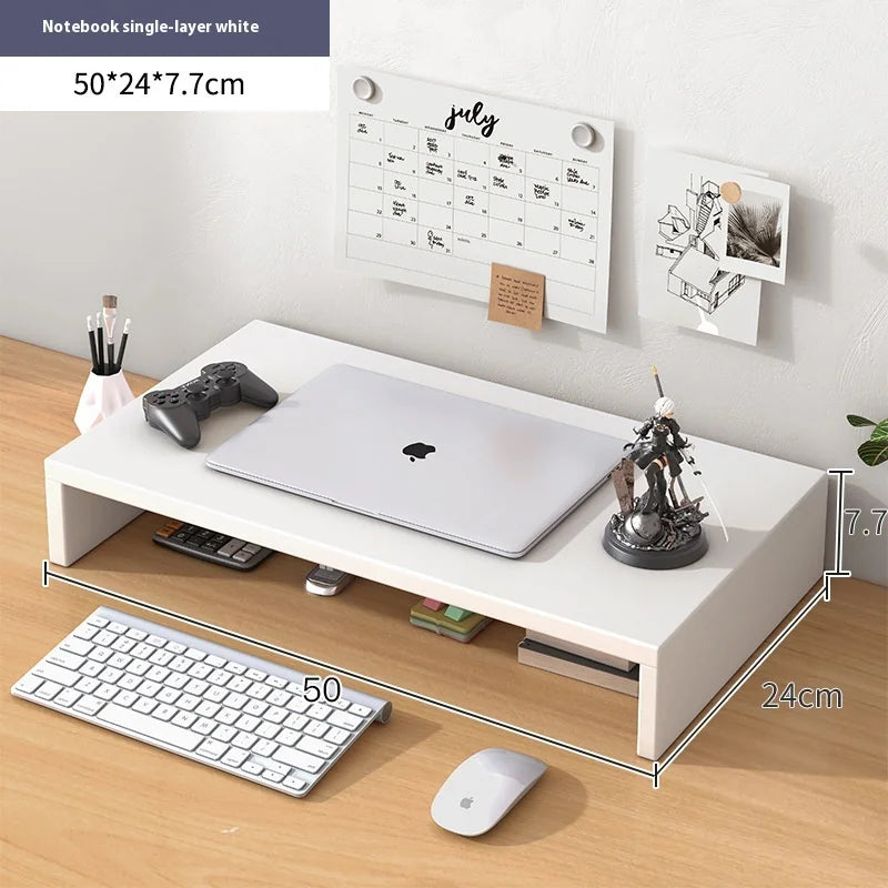 Laptop height stand, desktop monitor, screen stand, base, office desktop storage rack, storage workstation