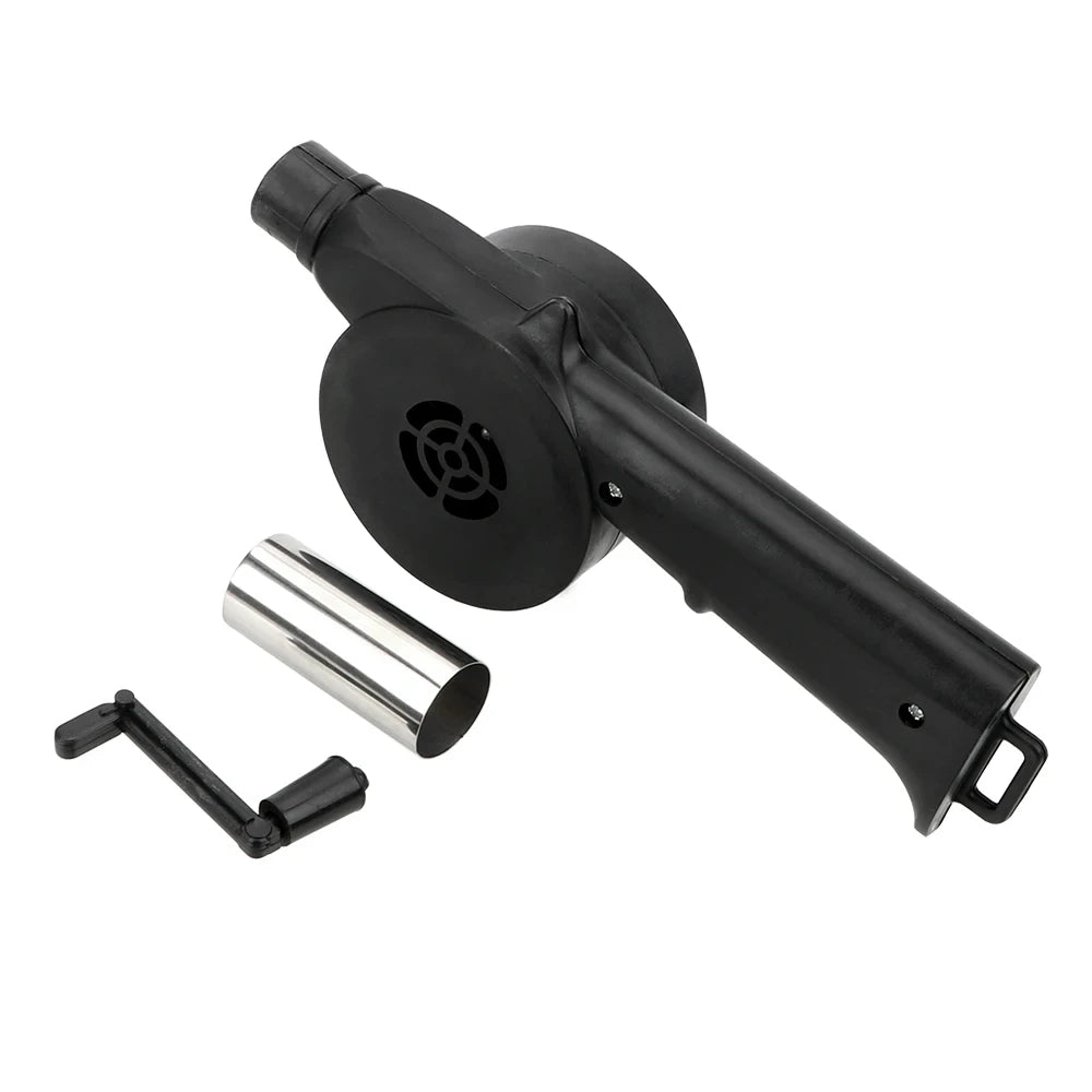 Portable Barbecue Fan BBQ Tools Fire Bellows Tools BBQ Accessories Hand-cranked Air Blower Picnic Camping Accessories