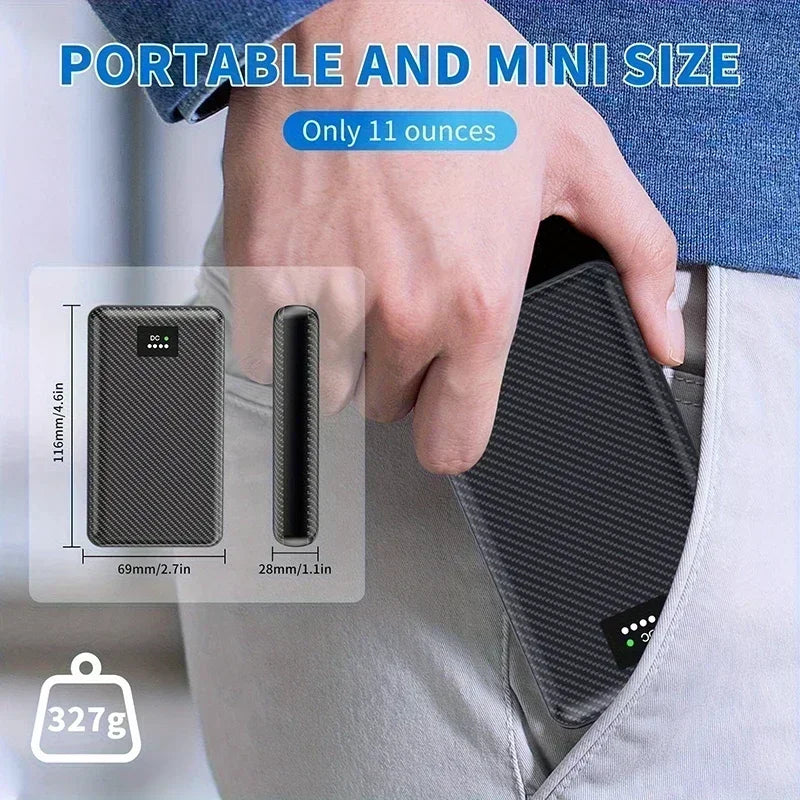 PowerBank 7.4V DC 30000/40000mAh Battery Bank Portable Mobile Power Supply for Heating Jacket Gloves Electric Heating Equipment