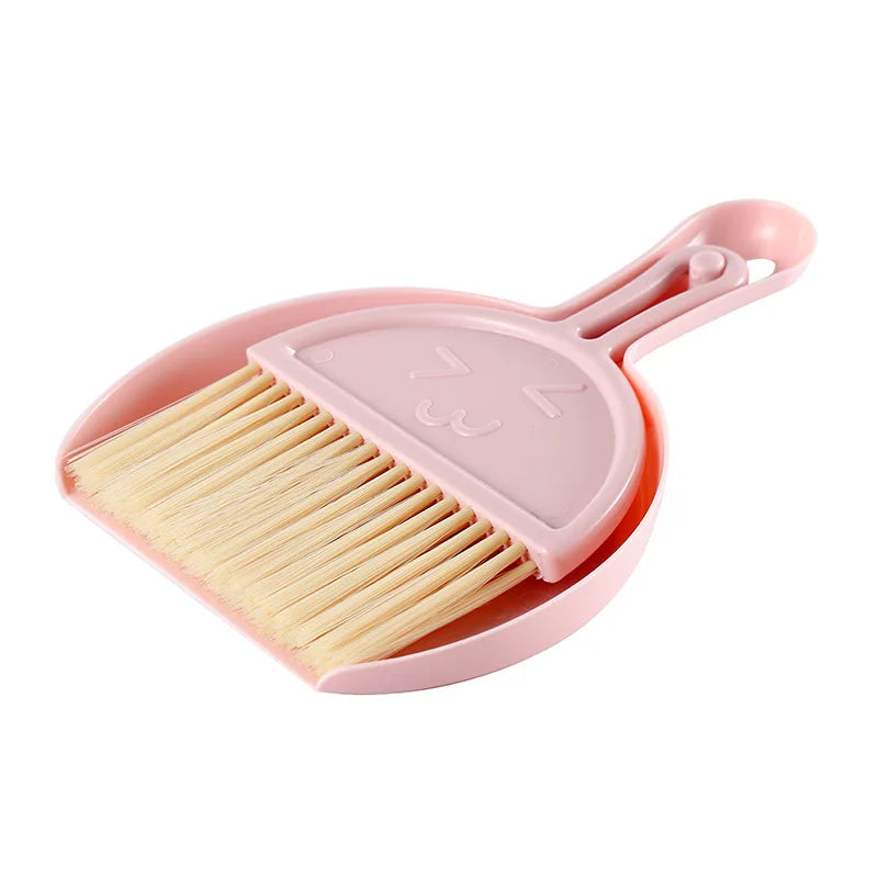 Dropship! Home Office Thicken Plastic Desk Cleaning Set Mini Desktop Keyboard Cleaning Brush Brush with A Small Broom Dustpan