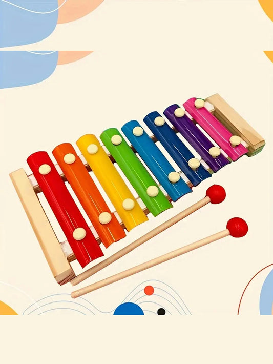 Wooden music, hand percussion, boys, girls, babies, children's music, enlightenment, educational toys, children's toys