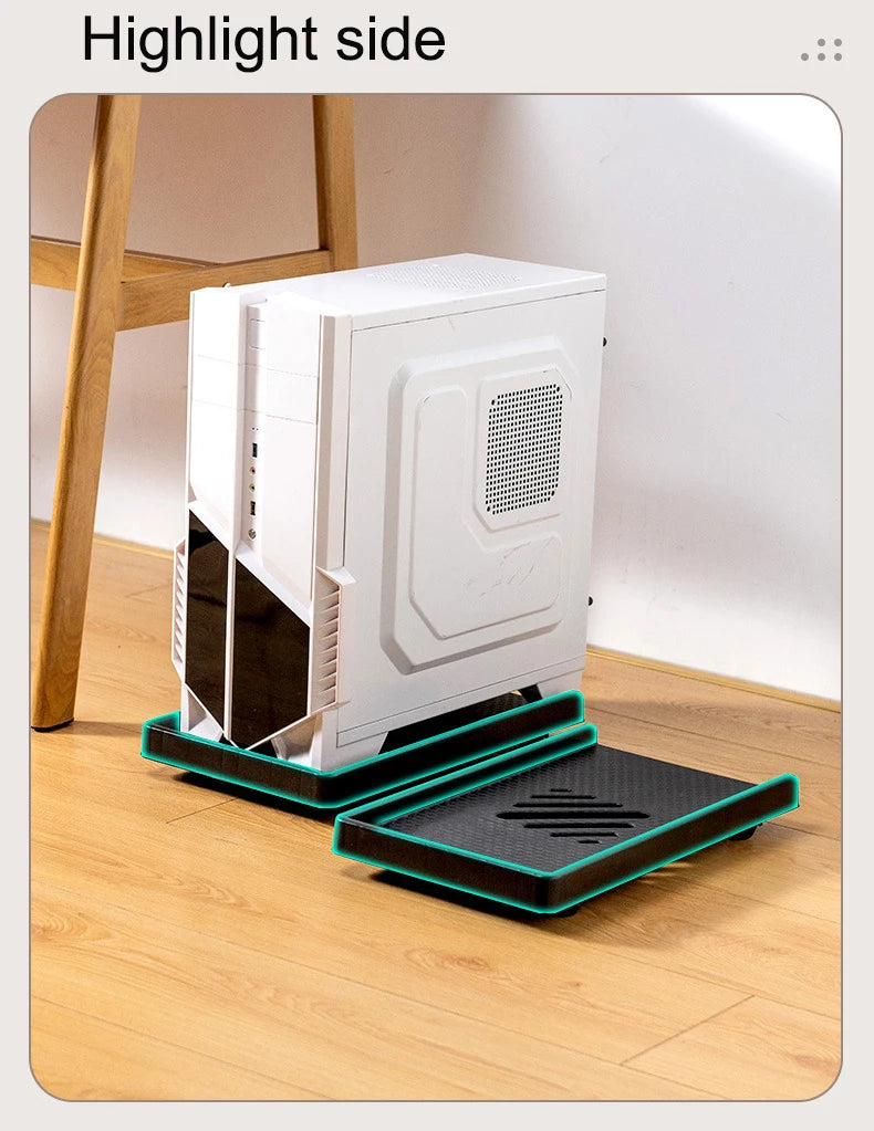 Adjustable Computer Tower Stand PC Stand for Most Desktop Towers  Elevate and Organize Your Computer Tower with Desktop Stand