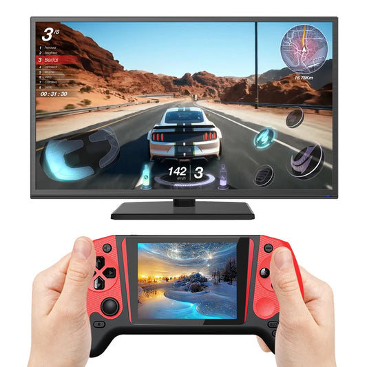 Gaming Console 3.5inch LCD Screen TV Connect Portable Game Console 1200mAh Video Game Console for Kids Adults for Single Player