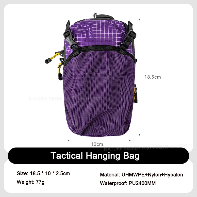HIKEMAN Mobile Bag Outdoor Sports Waist Bag Tactical Hanging Pack for Backpack Expansion Shoulder Bags Lightweight Hiking Gear