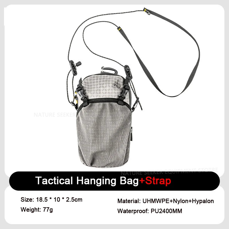HIKEMAN Mobile Bag Outdoor Sports Waist Bag Tactical Hanging Pack for Backpack Expansion Shoulder Bags Lightweight Hiking Gear