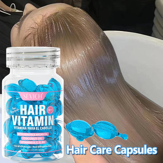 Hair Care Capsules Repairing Keratin Complex Serum Oil Frizzy Hair Moisturizing Hair Oil Smoothing Nourishing Hair Care Essence