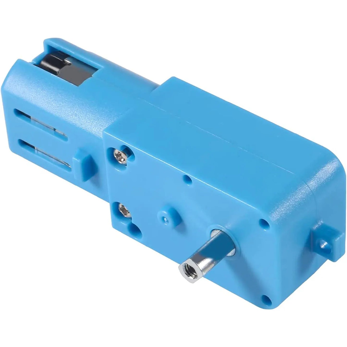 DC 3V-6V 1:90 Metal Gear Motor All Metal/Half Metal Single Axis Gear Motor Robot Intelligent Vehicle Speed Reducer TT Motor Blue