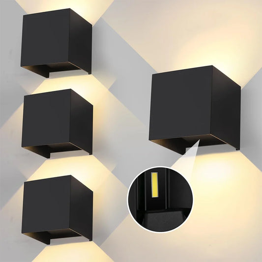 LED Wall Light Outdoor Indoor Lighting Wall Lamps Home Appliances Wall Lighting For Room Decor Wall Panels Porch Balcony Garden