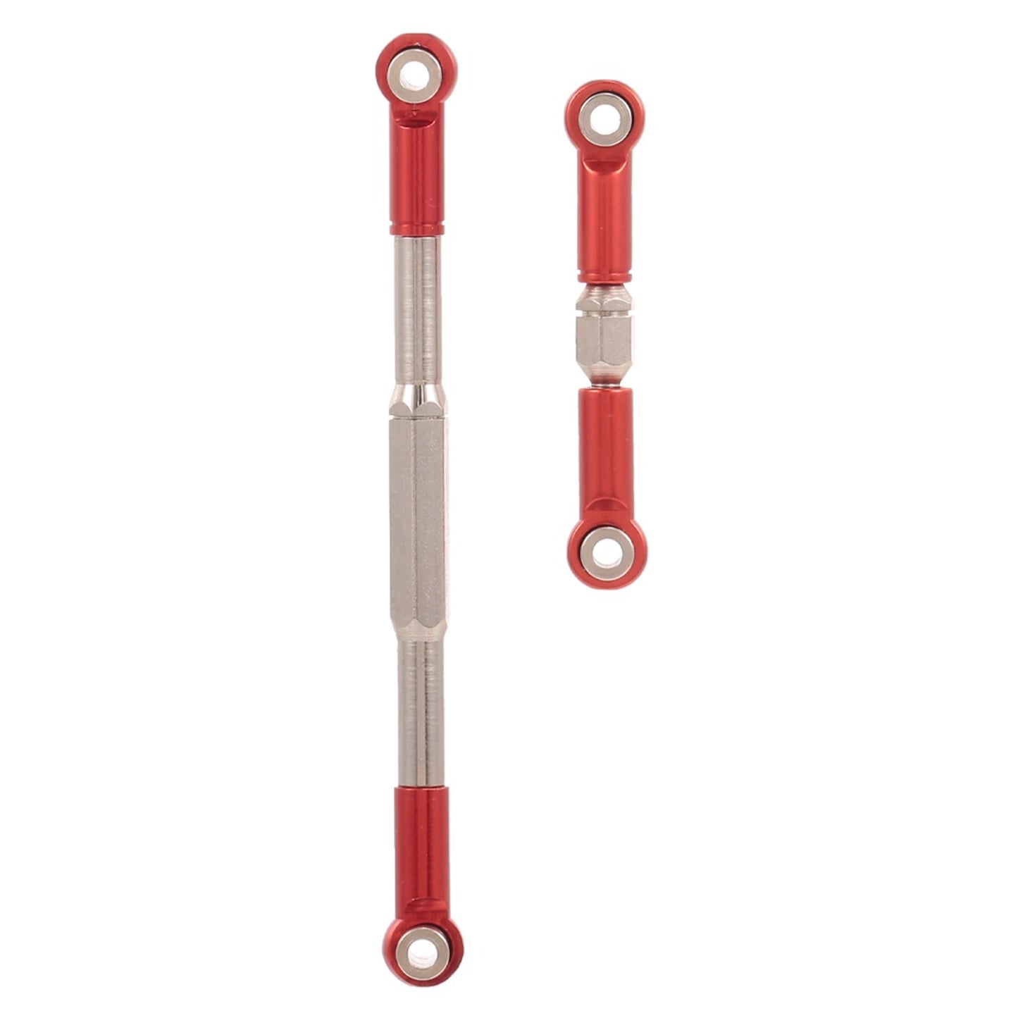 B78B-2 Set RC Car Spare Parts: 1 Set Alloy Shock Absorber & 1 Set RC Steering Rod Aluminum Alloy Steering Linkage Rod Set