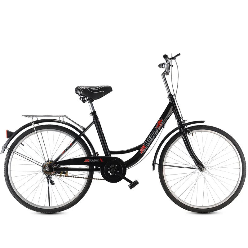 Women's Bicycle Women's 24 Inch Lightweight Commuting Bike Men's Ordinary Adult Student City Lady Commuter Bike Pedal Bike