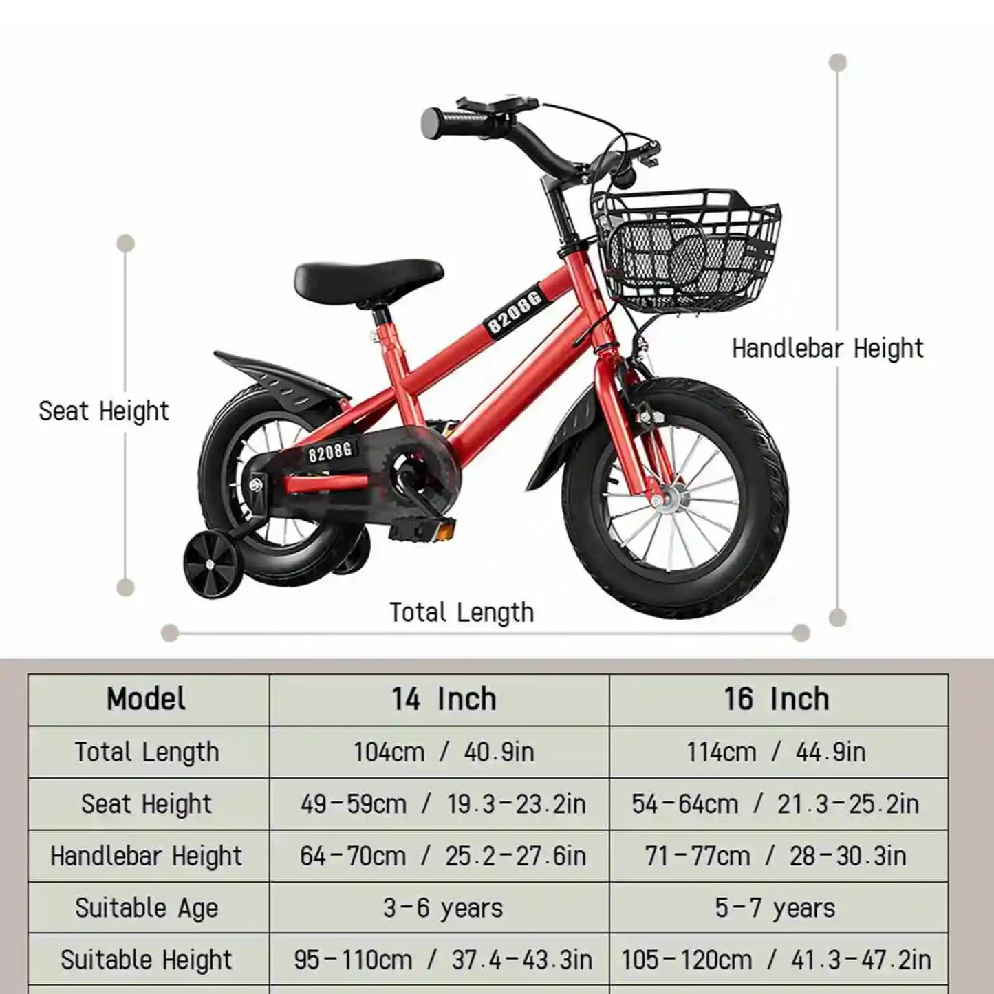 Kids   for Girls Ages 3-7 Years with Training Wheels Basket Kids  kids  14inch girls  toddler bikes