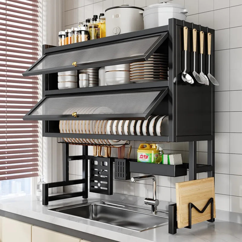 Kitchen Drain Rack Dish  Plate Sink Storage Dishwasher Shelf Tableware Storage Rack