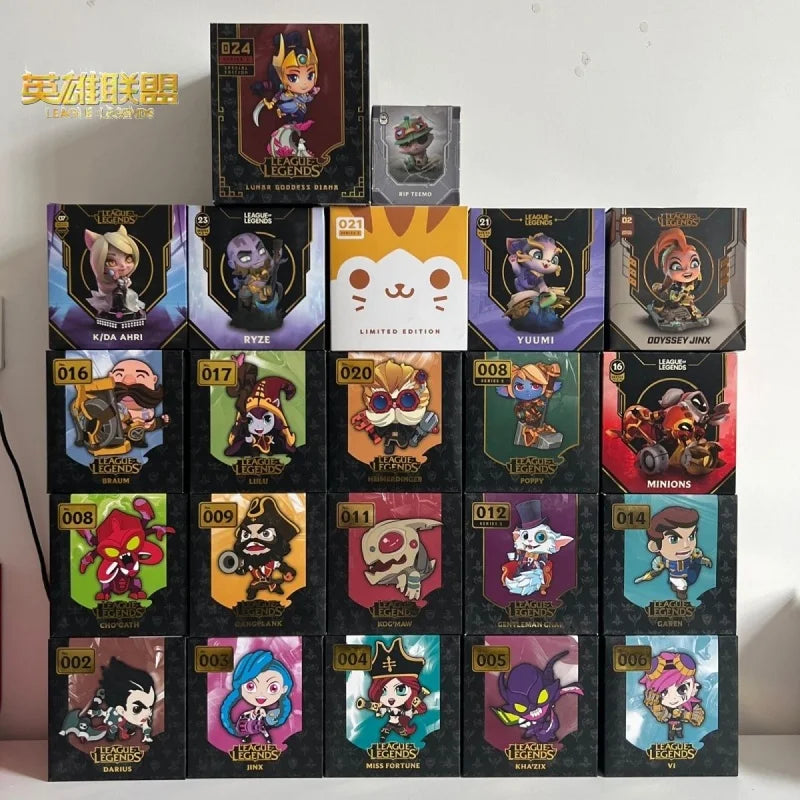 In Stock League Of Legends Lol Game Peripheral Legit Hand Timokyu Moon Galen Jinx Bobi Arri Miss Doom Etc Ornament Toy Xmas Gift