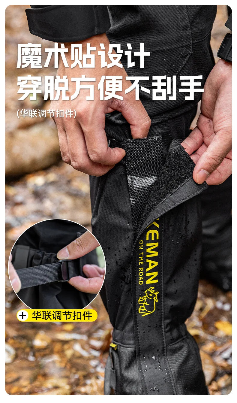 HIKEMAN Outdoor Leg Gaiters for Hiking Skiing Snow Sand Protection Durable Unisex Trekking Camping Gear